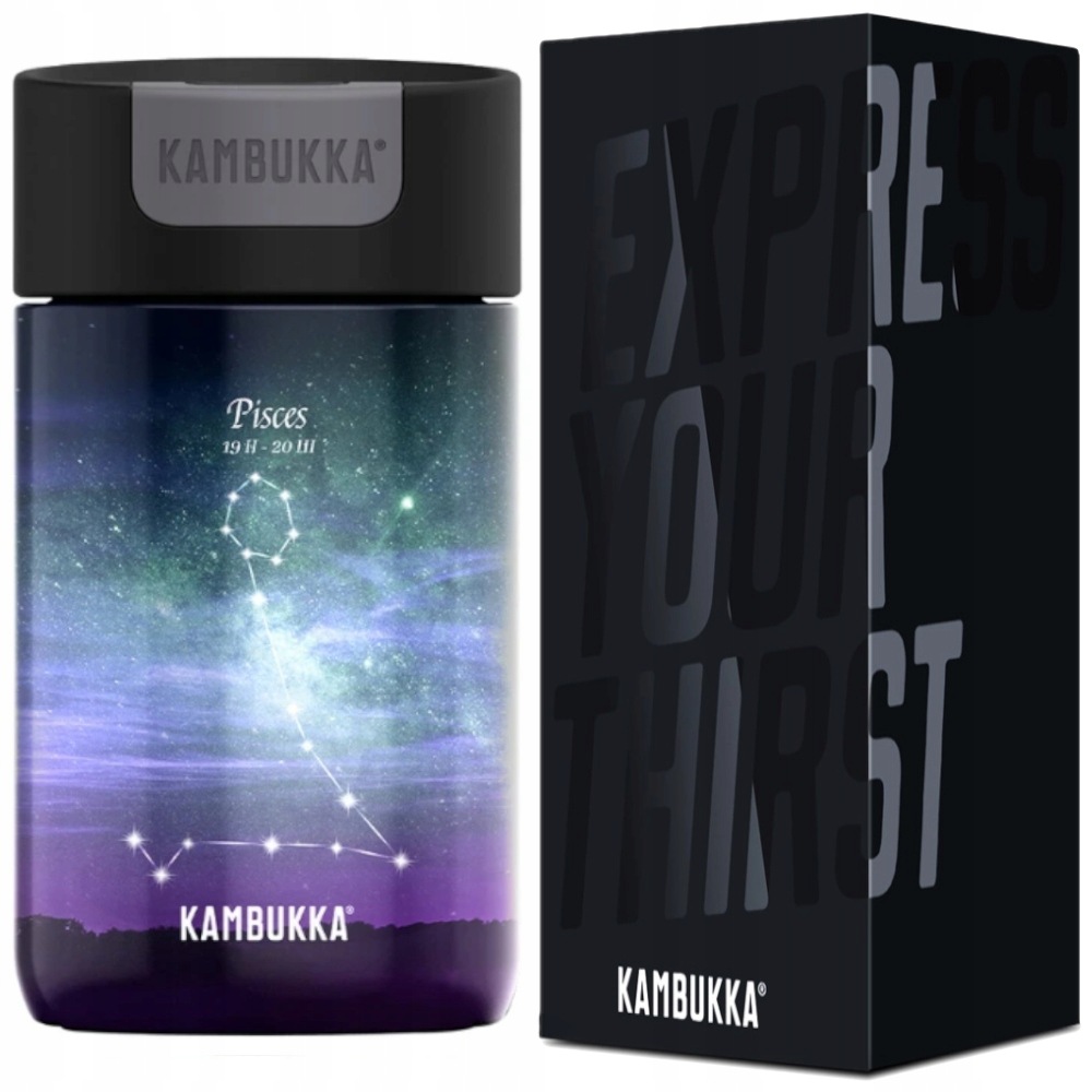 Kubek termiczny do samochodu, na kawę Kambukka Olympus 300ml Zodiak Ryby