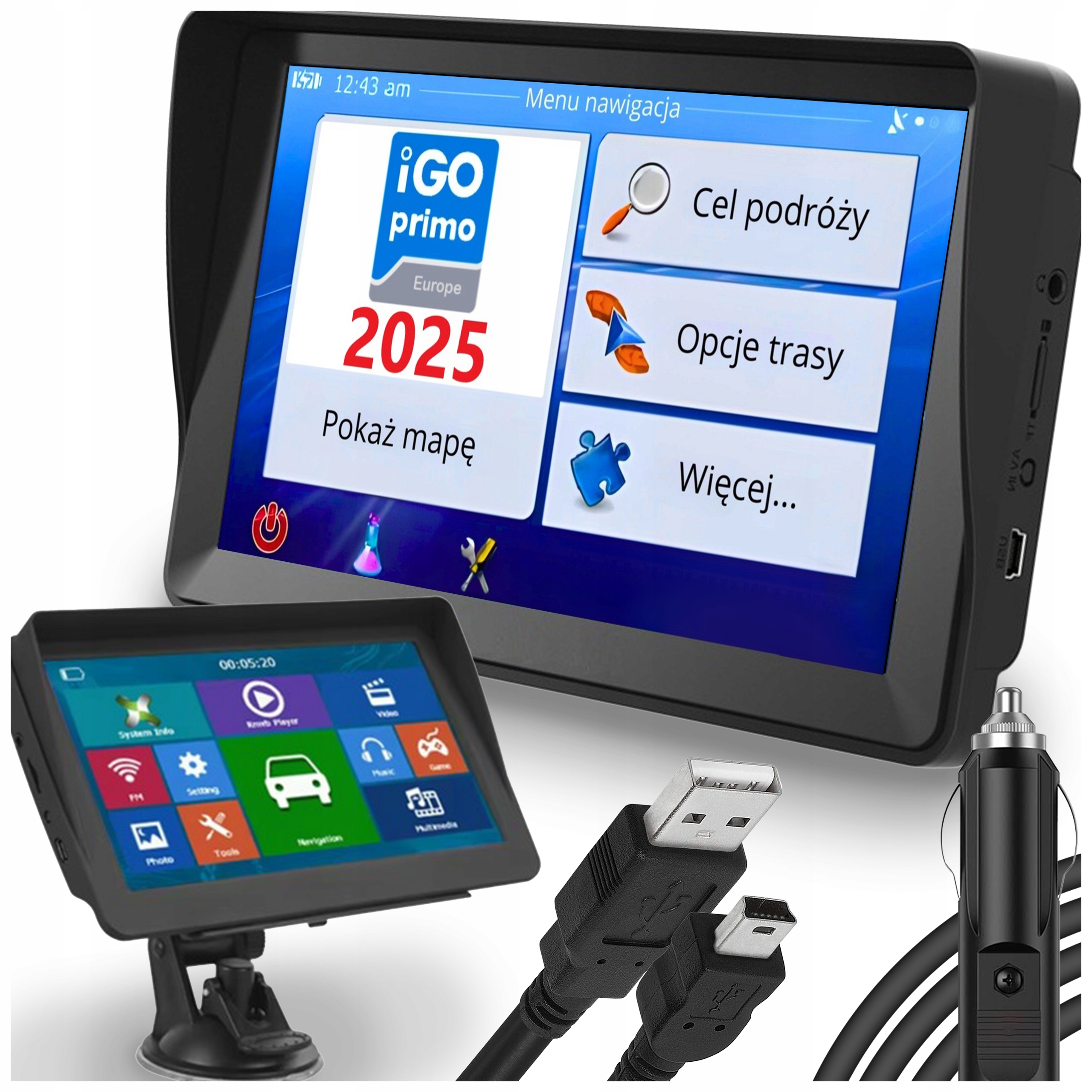 automobilová pro nákladní automobily Gps 7 iGO Primo Tir Bus Autobus Evropa