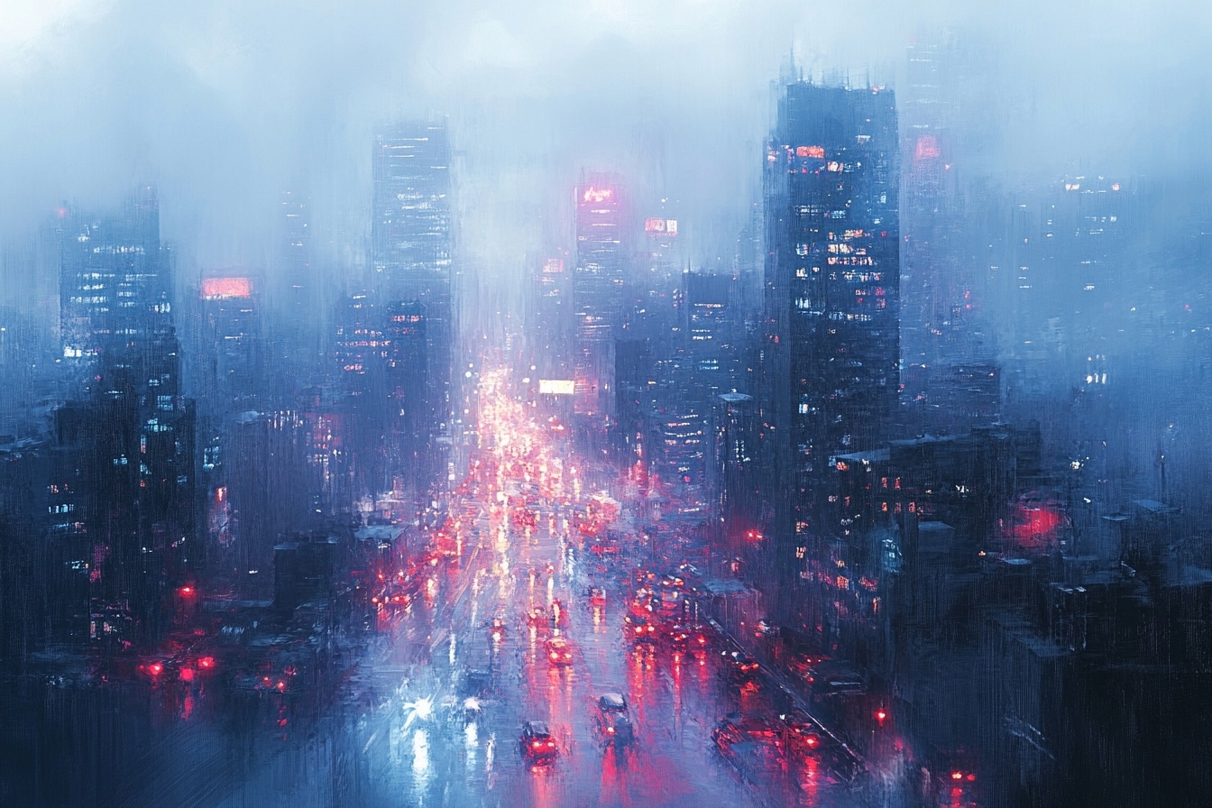 Obraz Na Plátně Canvas Město Metropole Mrakodrapy Ulice Pohled 120x80