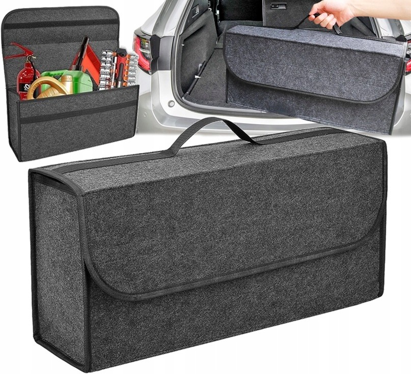 Organizer Torba Z Filcu Do Bagażnika Auta Na Rzep Zamykana Etui Kufer 50CM