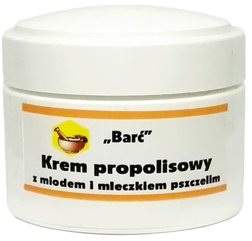 

Krem propolisowy z miodem i mleczkiem pszczelim