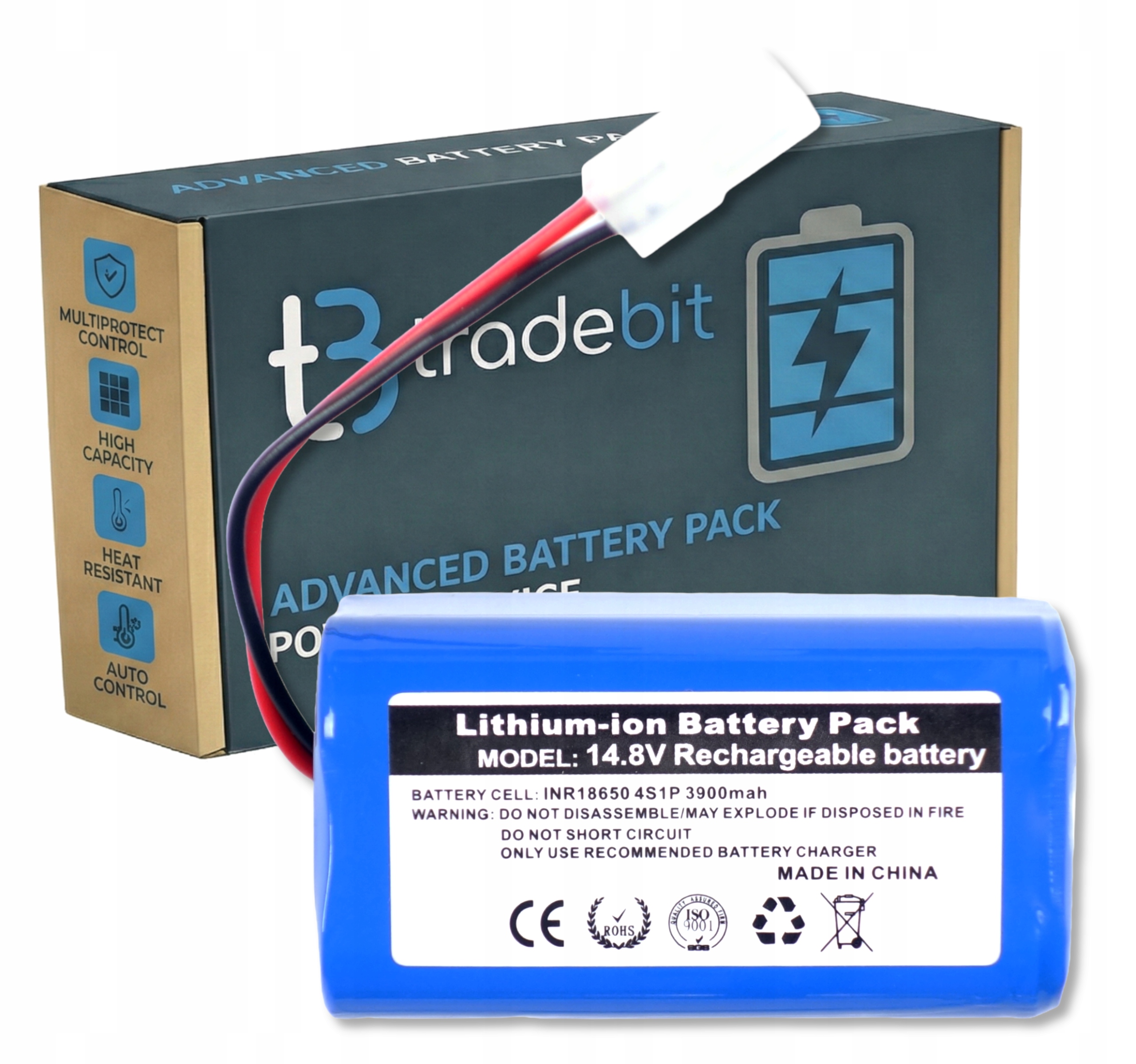 Bateria do Xiaomi Robot Vacuum-Mop Essential G1 MJSTG1 14,4V/14,8V 3900mAh