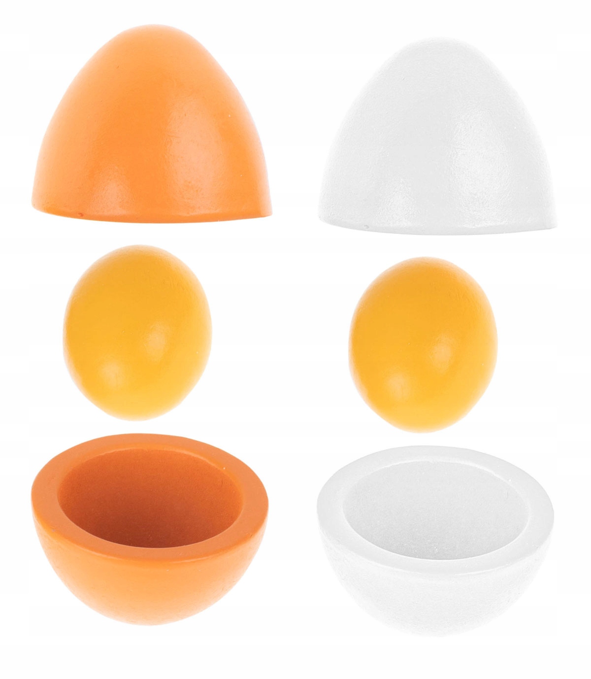 JAJKA DREWNIANE DO ZABAWY UKŁADANKA MONTESSORI GRA Materiał drewno karton