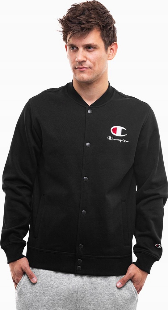 Pánská Mikina Champion Bomber Sweatshirt Černá 220269 KK001 vel M