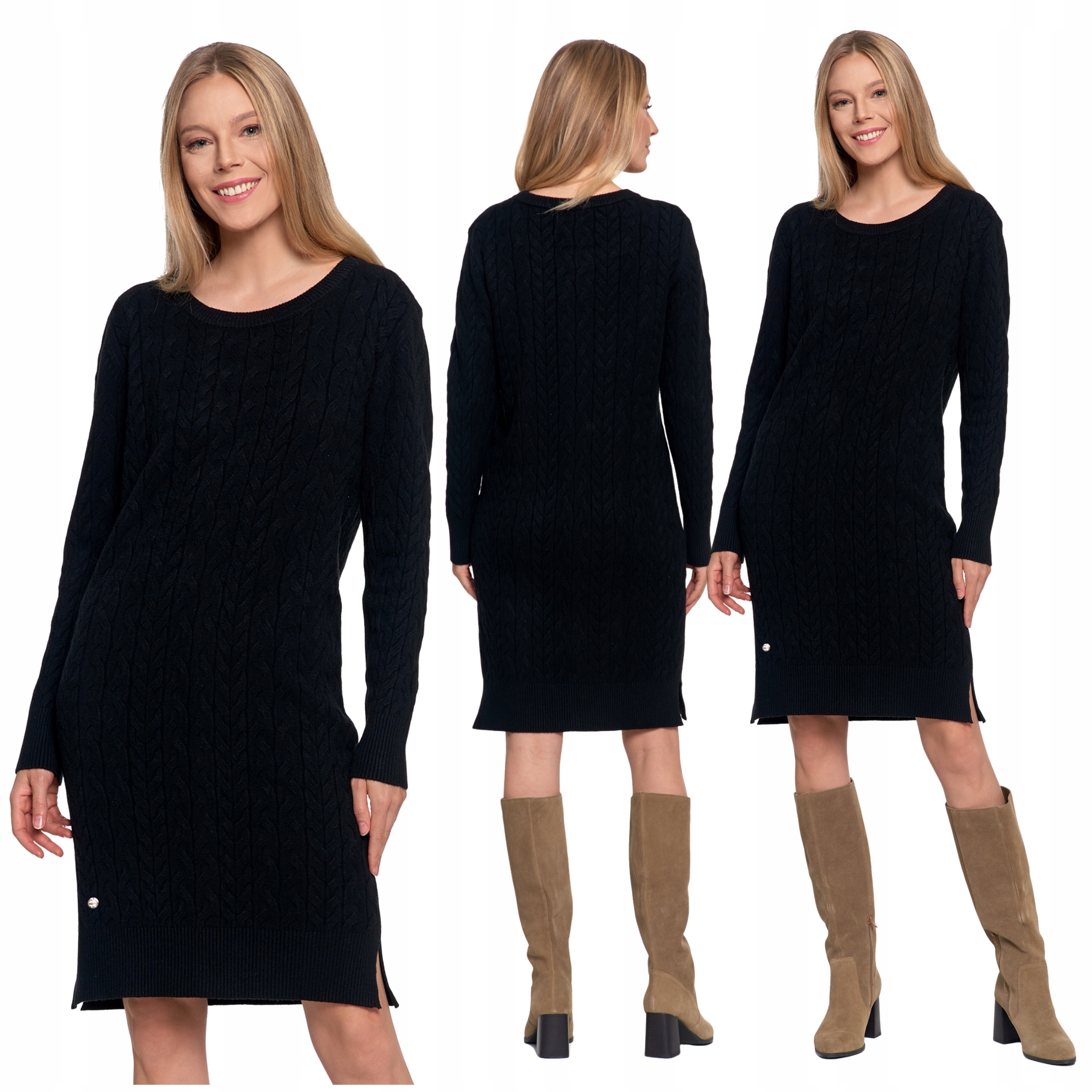 Šaty Elegantní Copánková Vazba Moraj 2XL/3XL