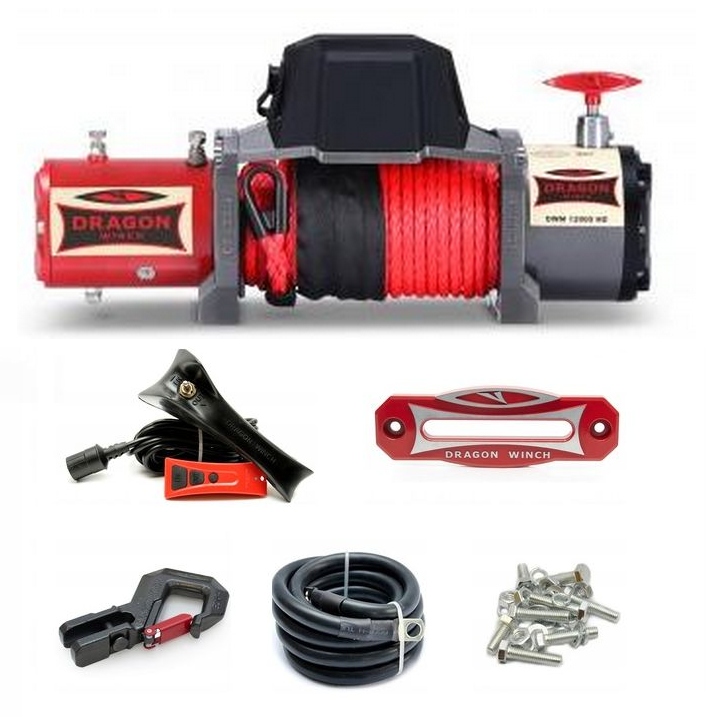 Dragon Winch Navijak na navijak Dwm 12000 Hd S 12V 20M odťahovák autobusov R-line