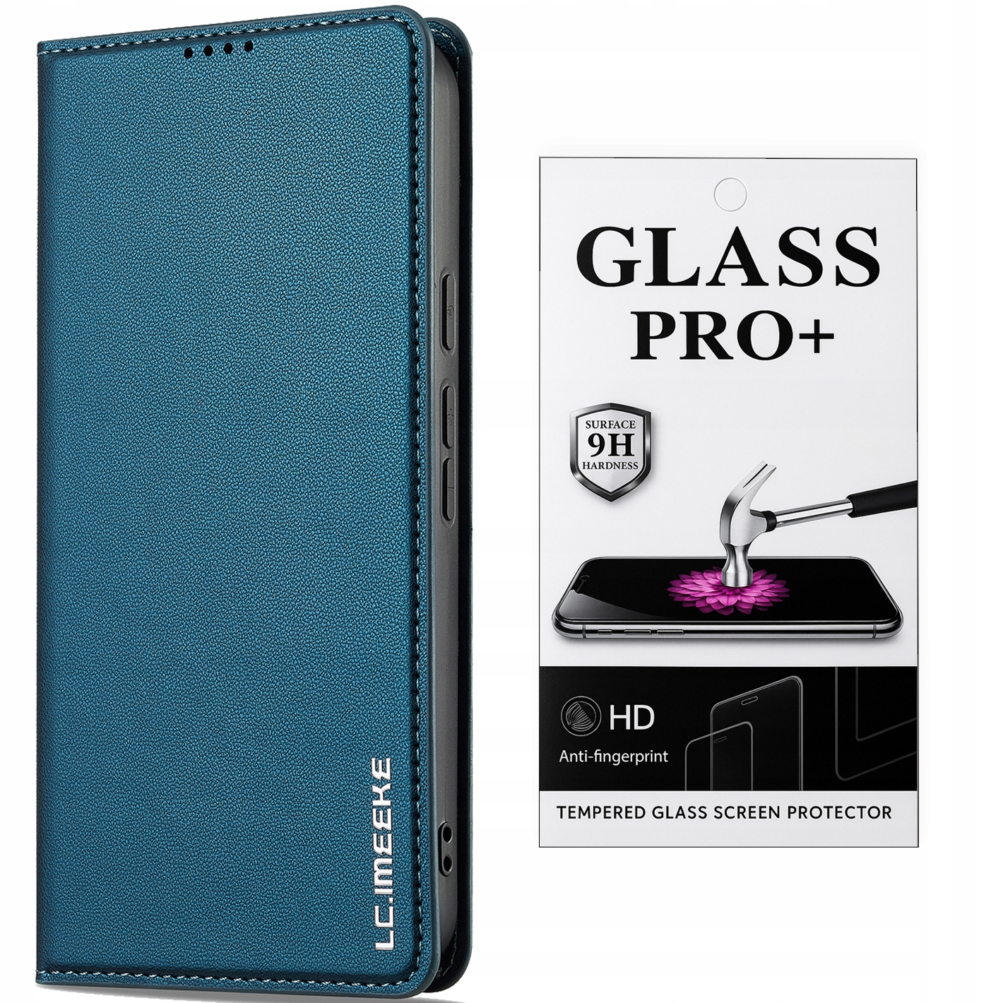 Skórzane Etui z Klapką do Google Pixel 9 Pro XL 10 Pro XL Niebieski