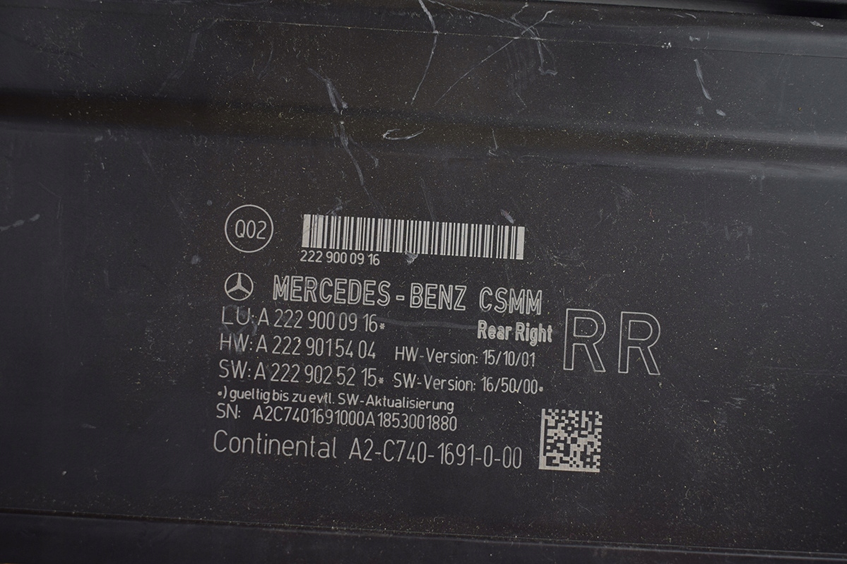 Module STEEROWANIA Siège * MERCEDES W222 A2229000916