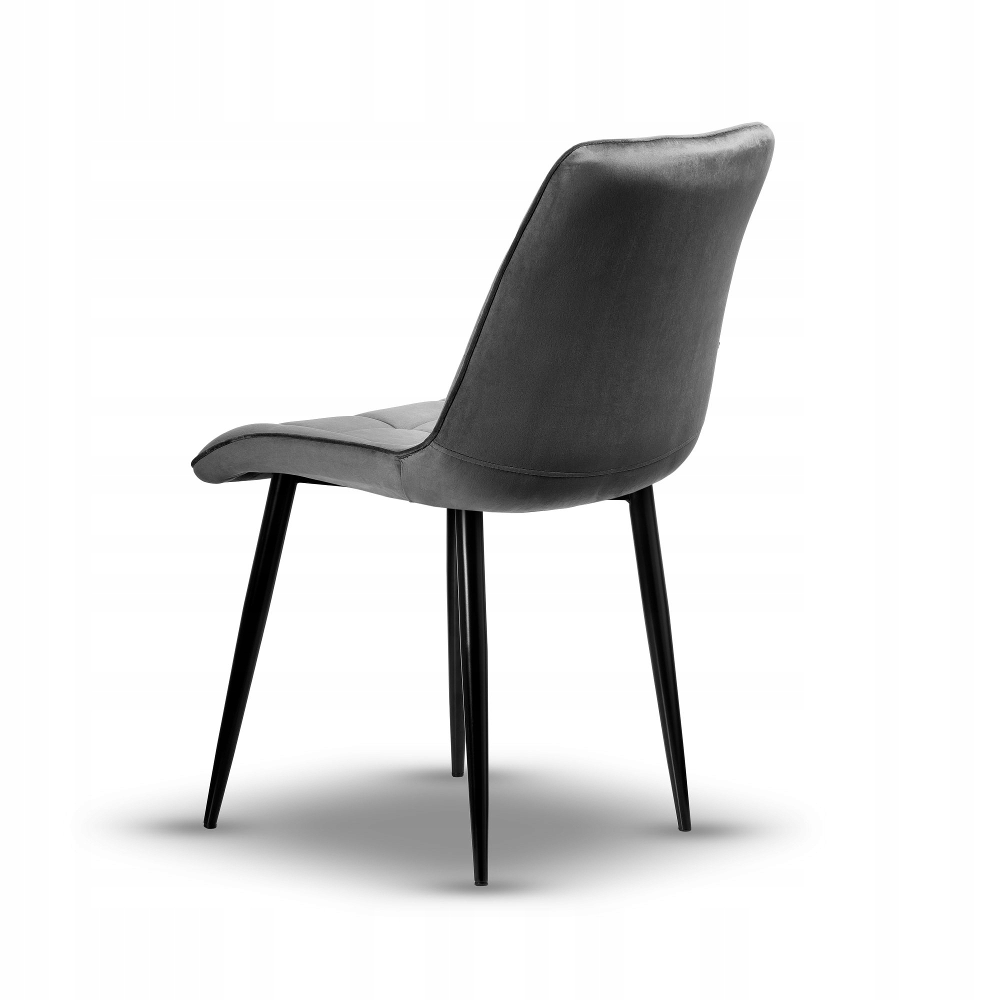 ELEGANCKIE TAPICEROWANE KRZESŁO IKAR SZARE VELVET Marka Fajne Krzesła