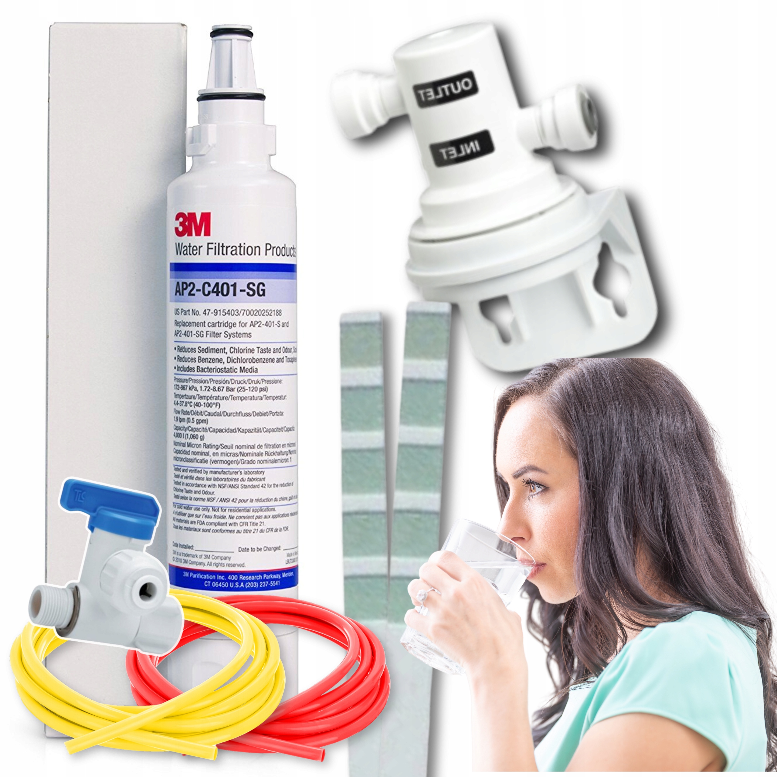 Filter Na Vodu Do Kuchynskej Batérie Pod Drez Súprava Na Filtrovanie Vody