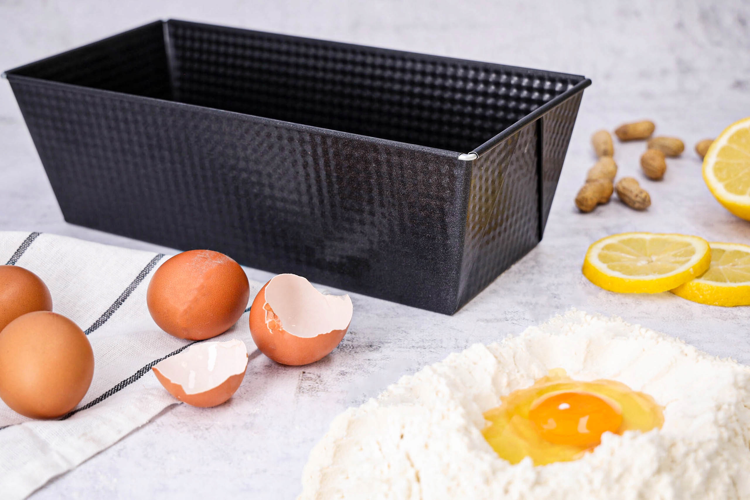 BLACHA DO PIECZENIA FORMA DO CHLEBA KEKSÓWKA 30x14,5x10 CM CZARNA DO CIAST Szerokość produktu 14.5 cm