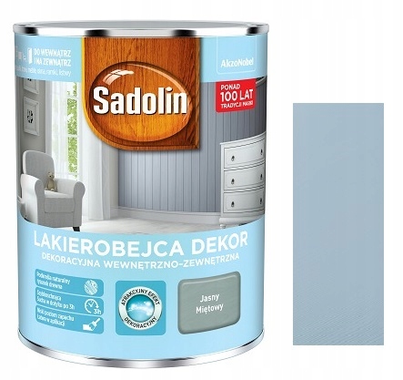 

Sadolin Lakierobejca Dekor Jasny Miętowy 1L