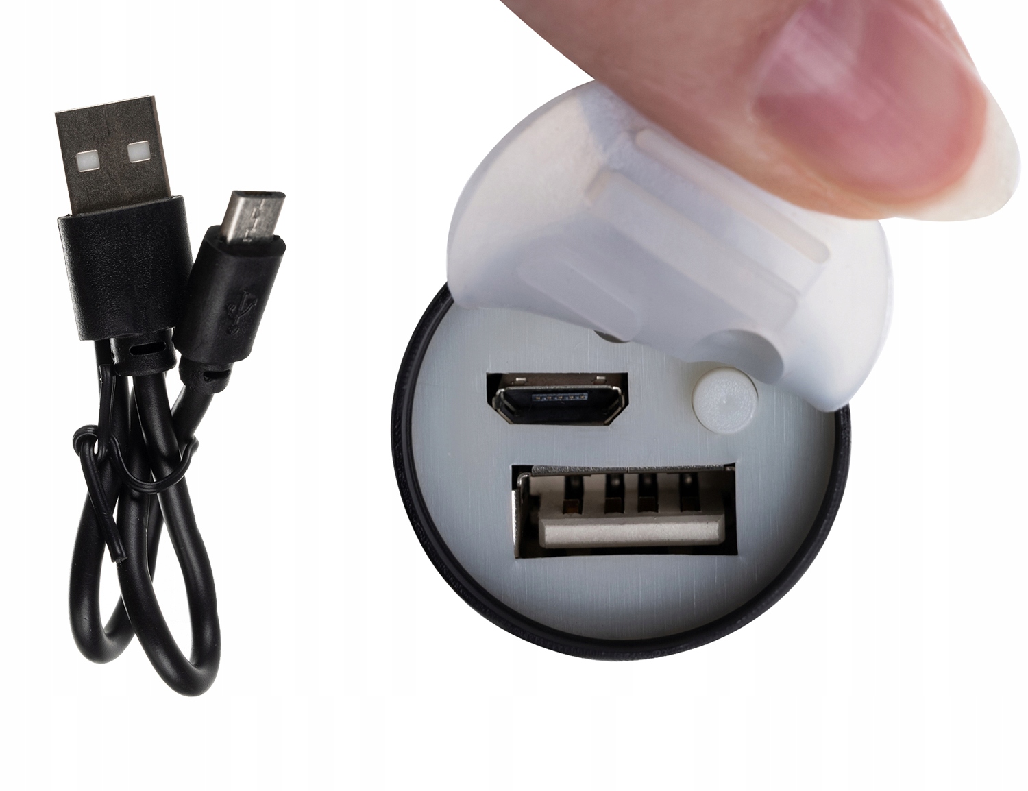 Silné pouzdro na USB svítilnu Tactical LED Cree T6 ZOOM Maximální intenzita světla 300 lm
