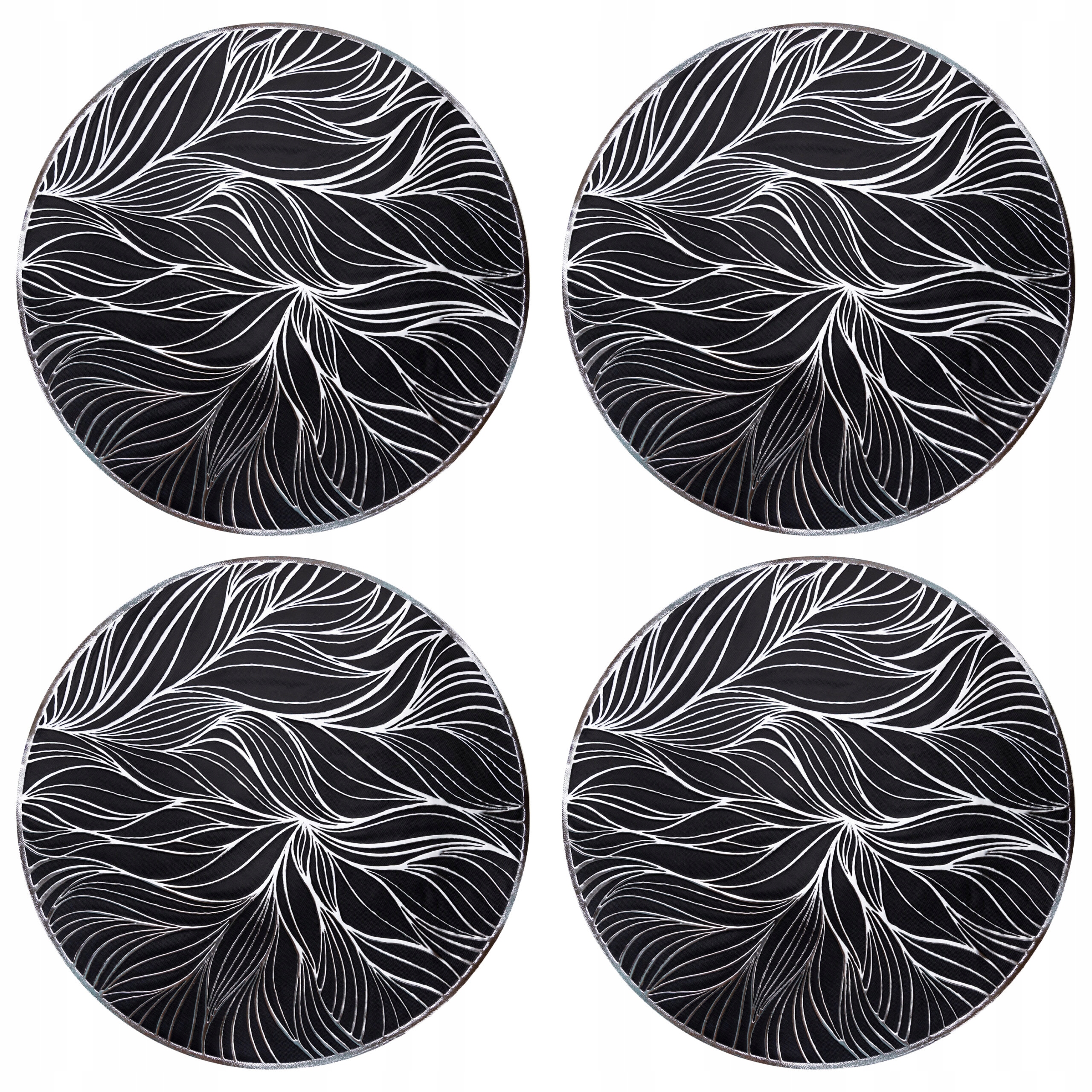 4 x PODKŁADKA OZDOBNA NA STÓŁ POD TALERZ OKRĄGŁA KUCHENNA Marka Vergionic