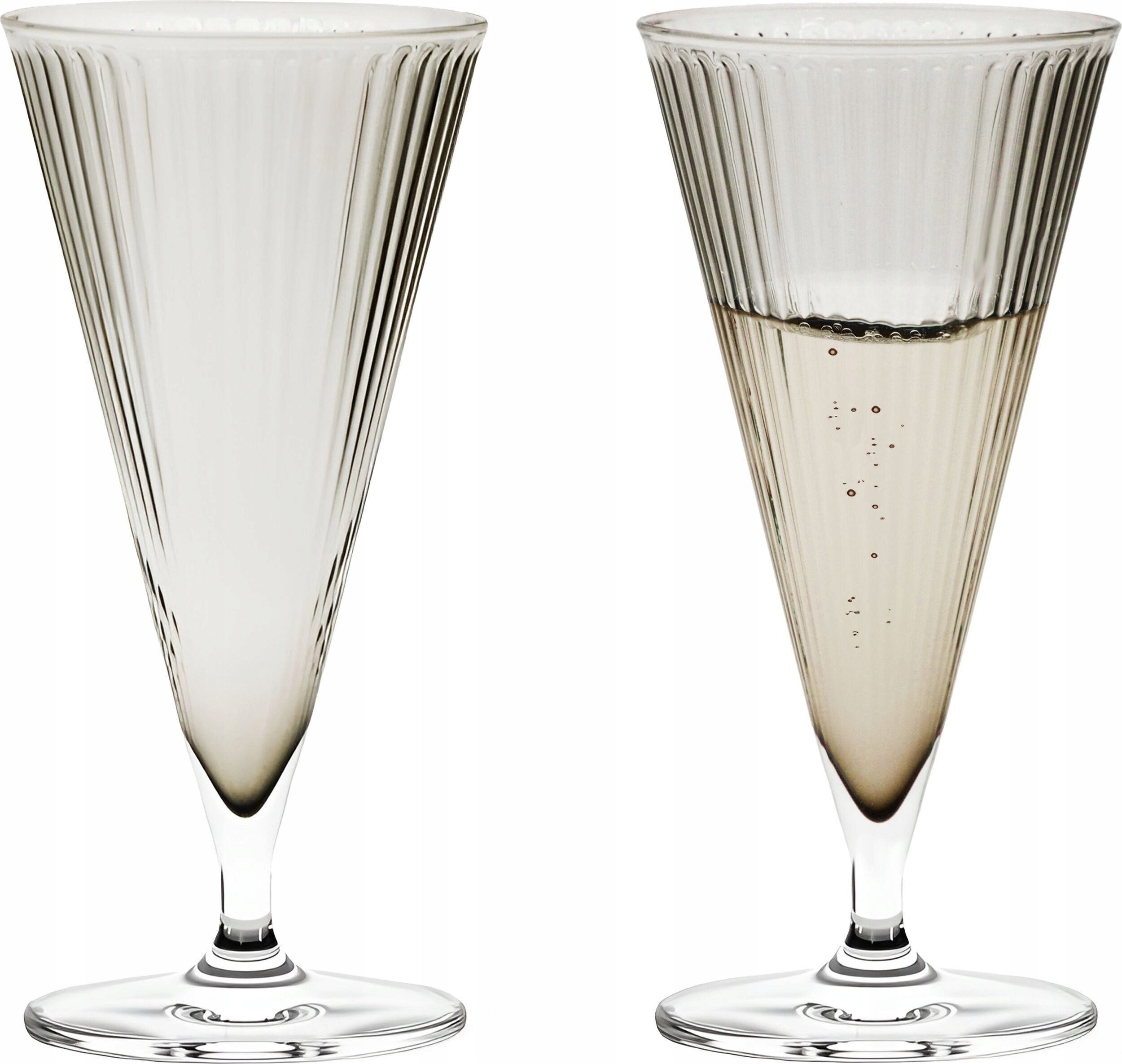 Rosendahl Nouveau skleničky na šampaňské 200 ml 2 Ks Šedé