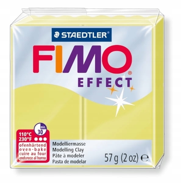 FIMO modelina Effect cytrynowy transp-perłowy 57g