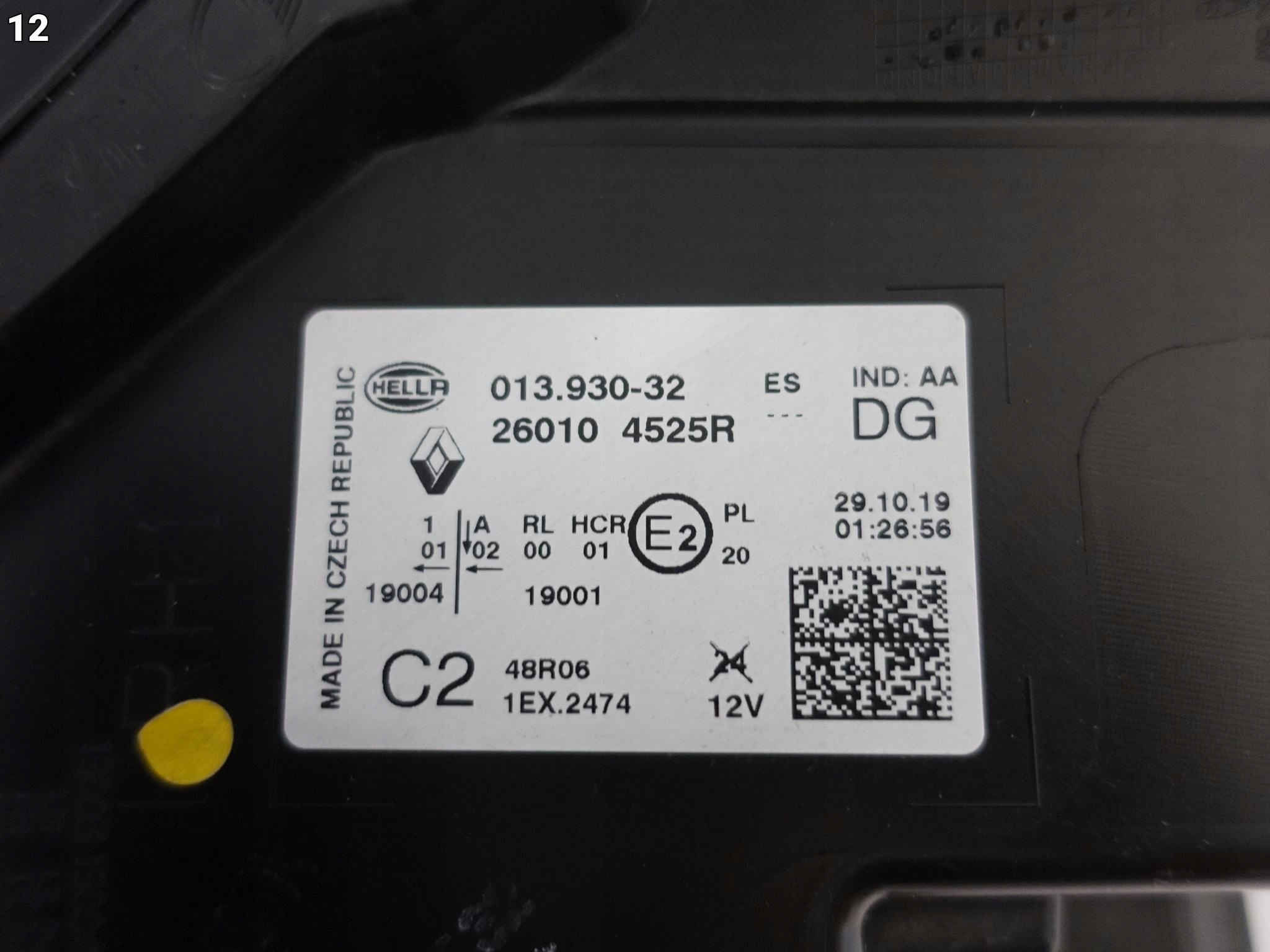 RENAULT CAPTUR II 2 19-24 light FULL LED PURE VISION right front EUROPA