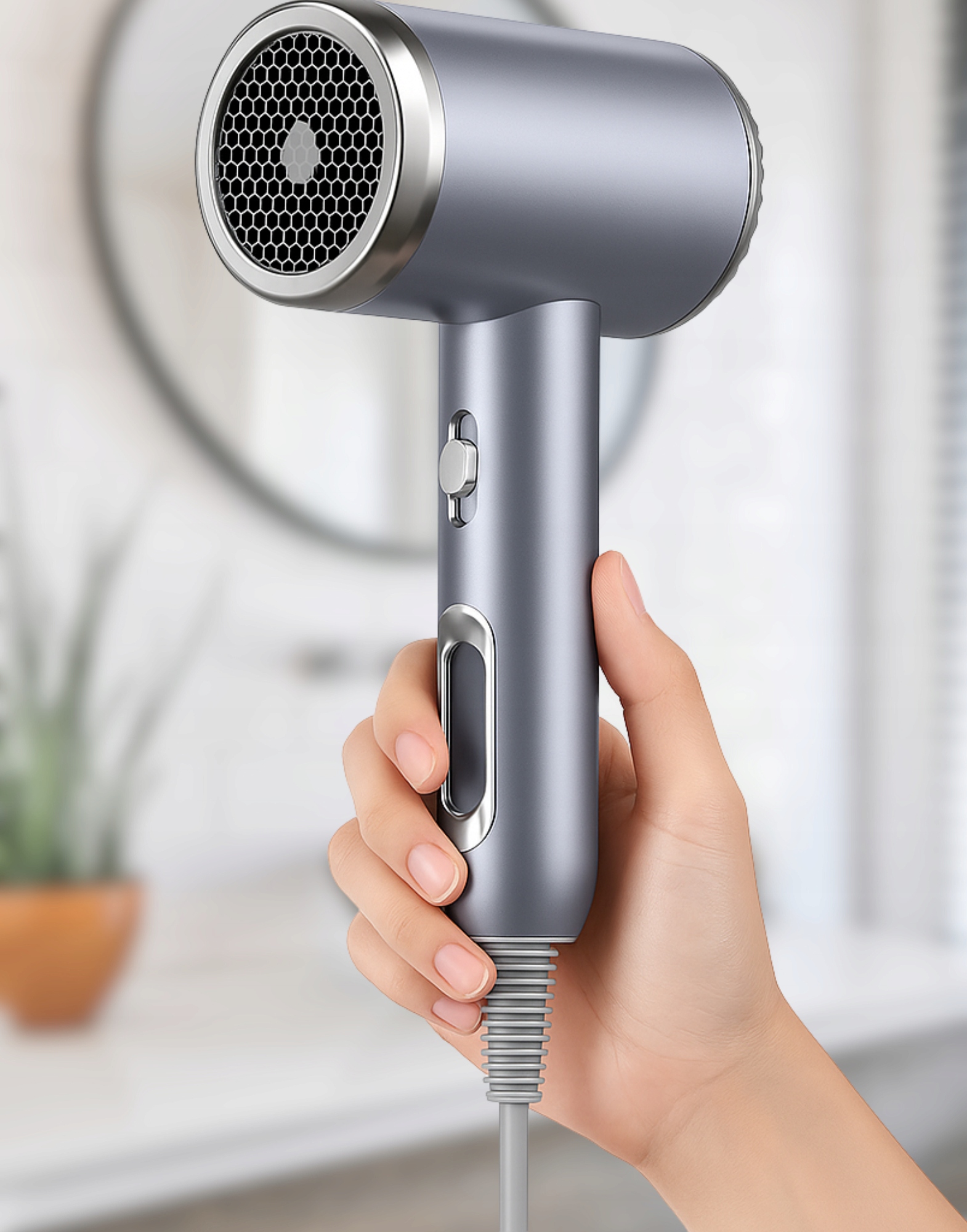 Suszarka do włosów z jonizacją 1600 W RegMag UK-14 – Komfort codziennego suszenia