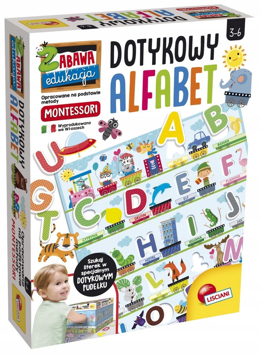

Edukacyjna Gra dla Dzieci Dotykowy Alfabet Nauka
