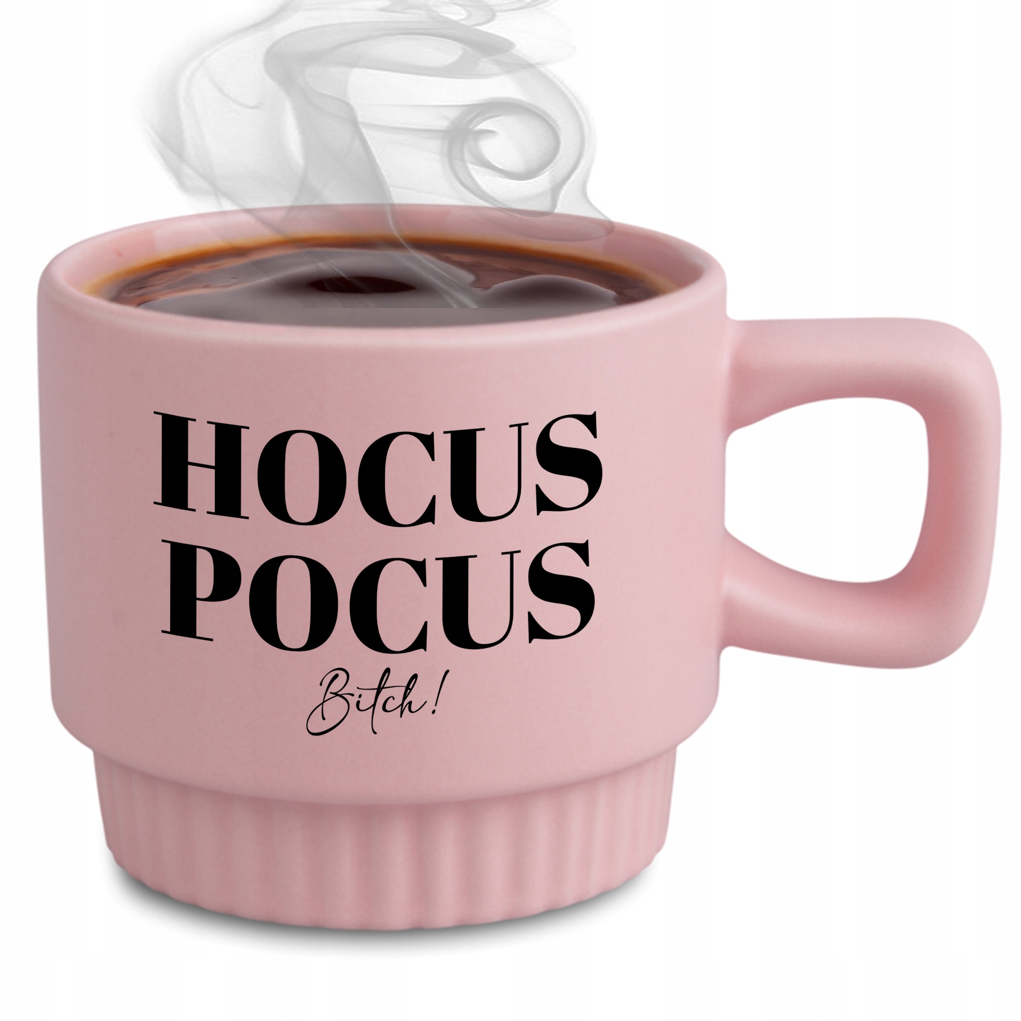 Ryhovaný Hrnček Elegantný Darček Do Práce Do Kancelárie Korpo Ružový Hocus Pocus