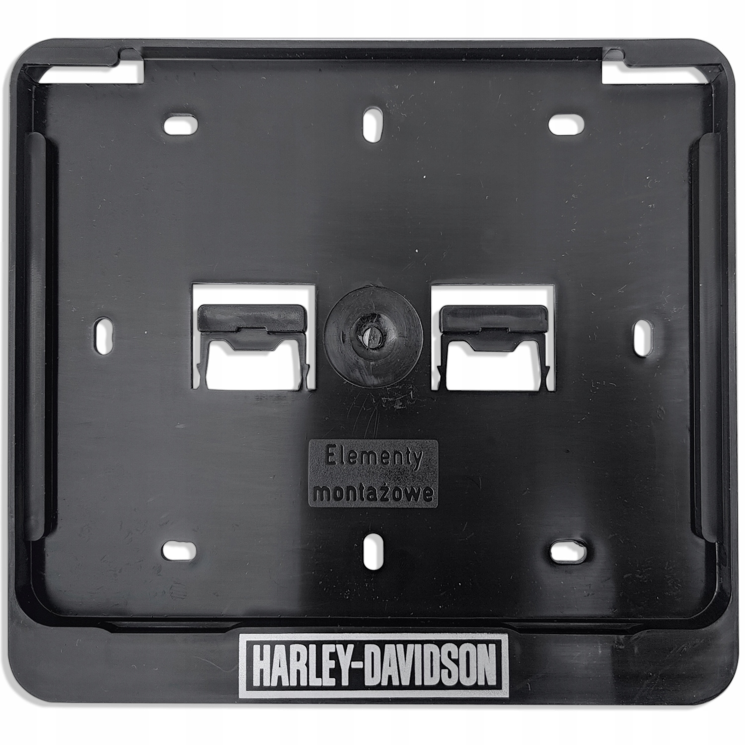 

Motocyklowa ramka tablicy Harley Black 19.5x17.5cm