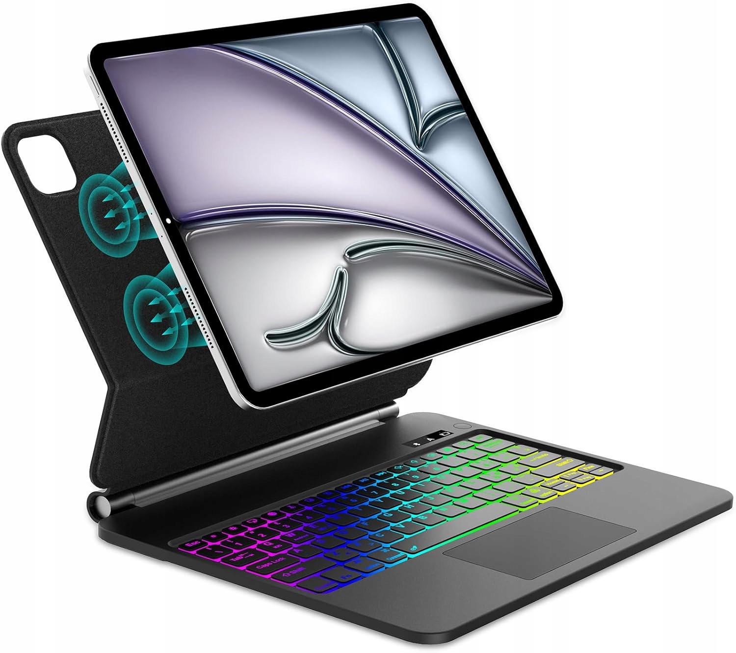 Magnetická Pouzdro Pro Ipad Air 13" Qwerty Touchpad Wavata