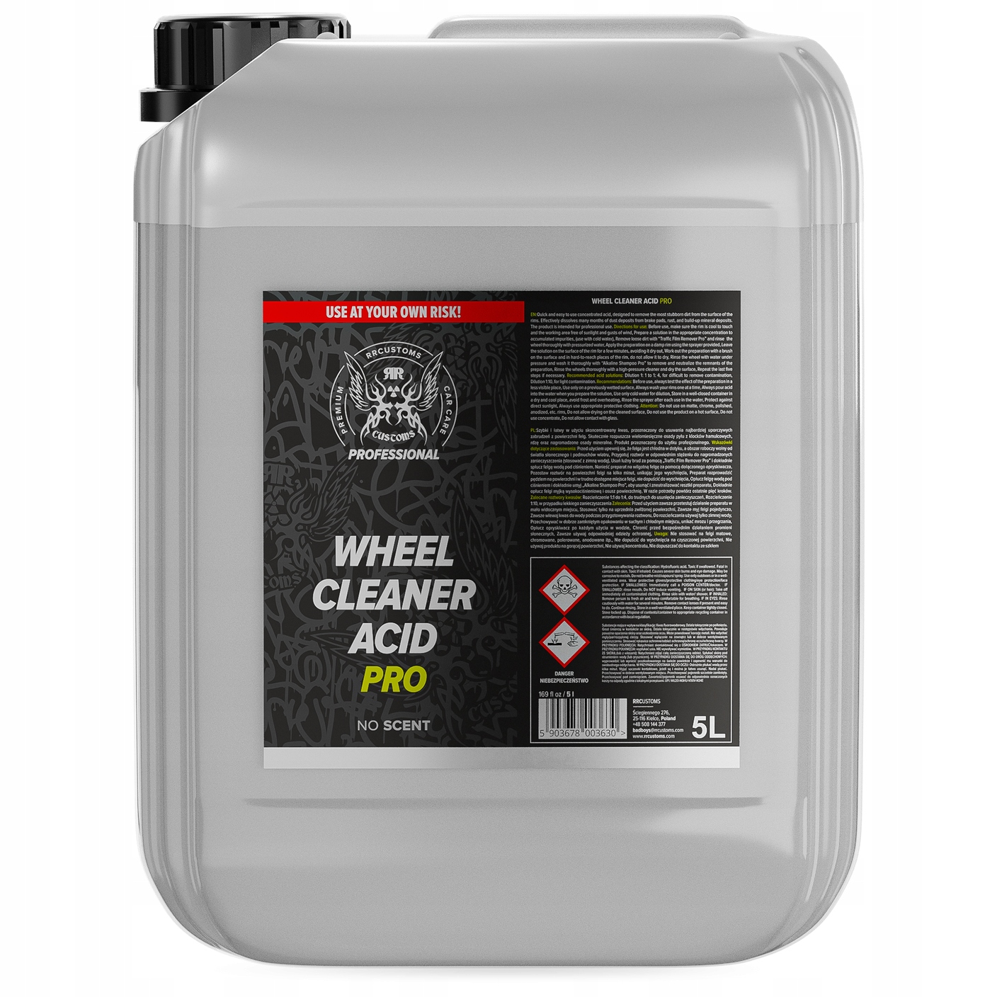 Rr Customs Rrc Bad Boys Wheel Cleaner Acid Pro 5L Kwas Do Mycia Felg