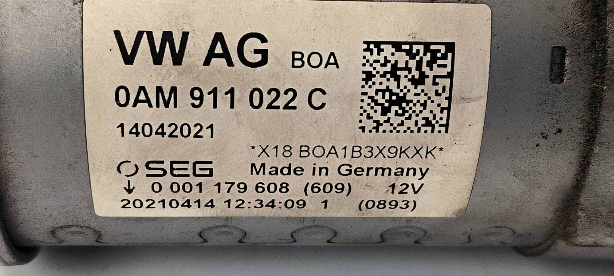 starter 0AM911022C SKODA OCTAVIA IV