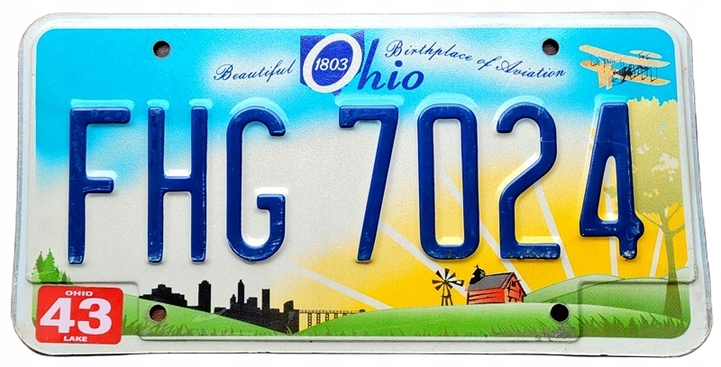 Ohio - tablica z USA dla kolekcjonera