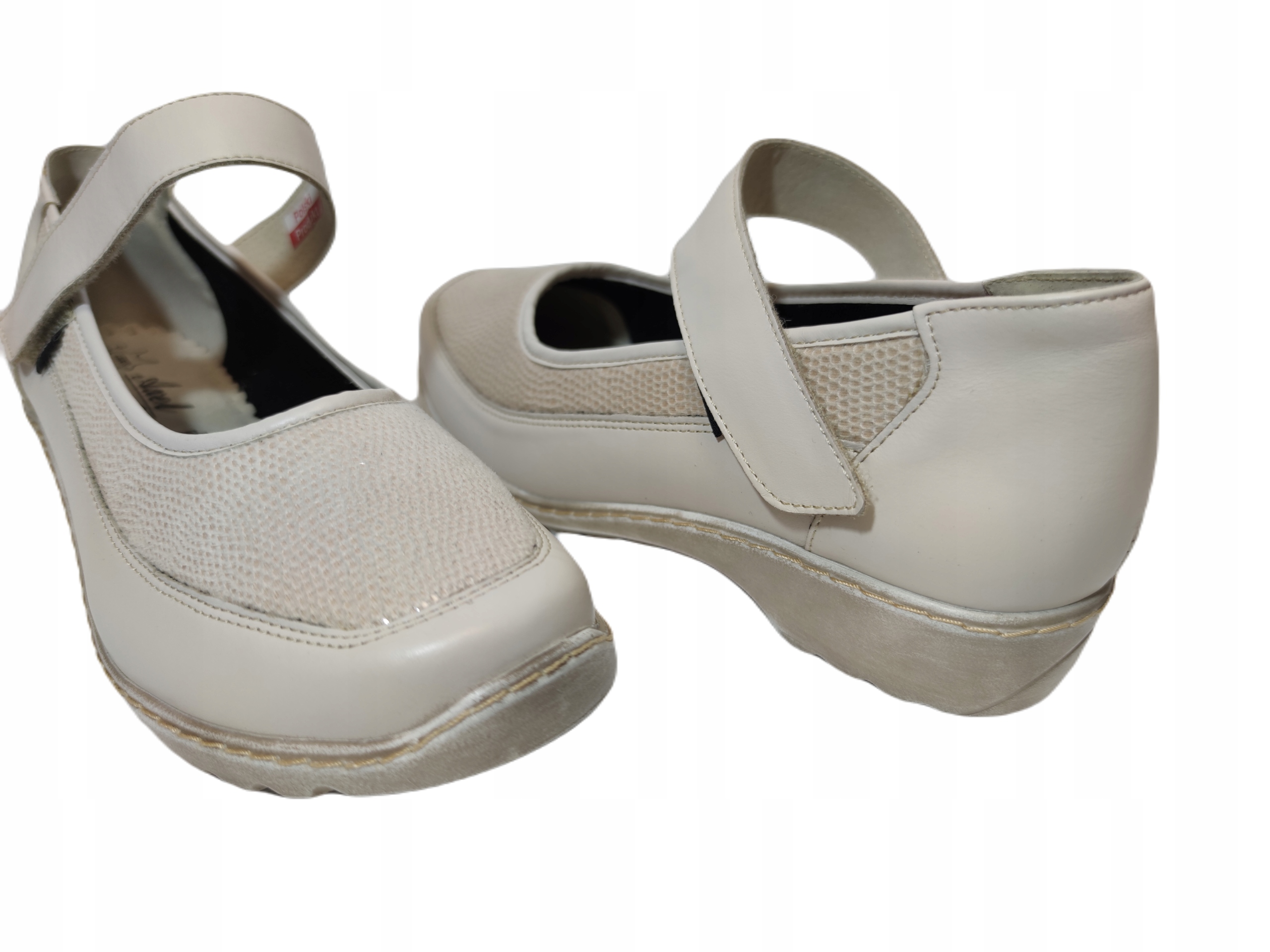 Zdravotní obuv Koža Axel 1572 Krem Stretch r40