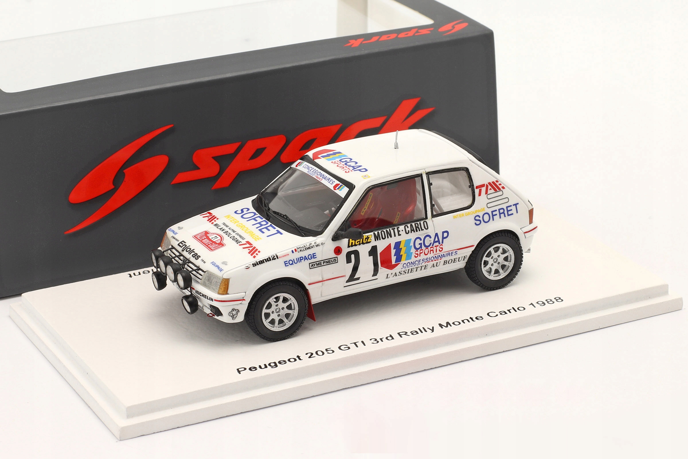Spark Peugeot 205 GTi Ballet Monte Carlo 1988 1:43