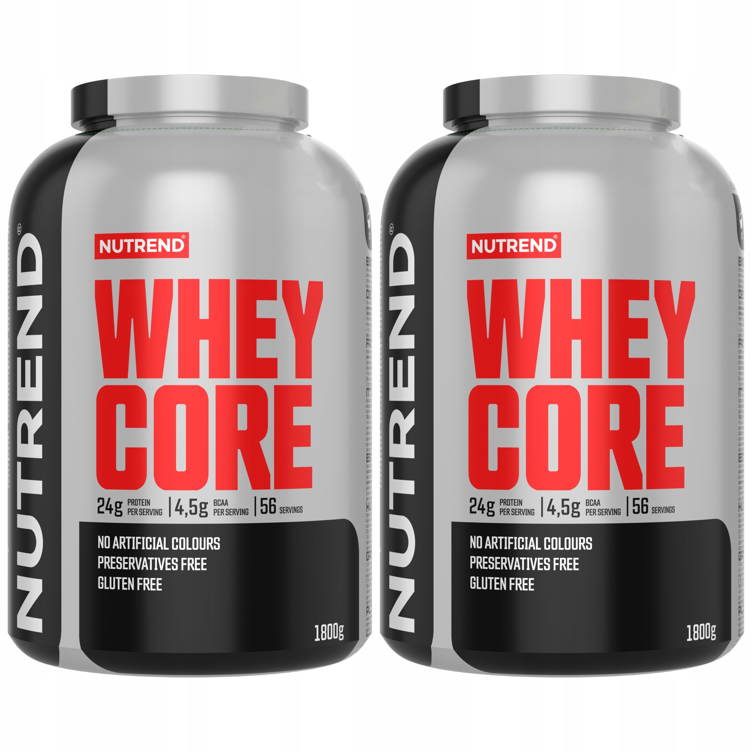 2x Bílkoviny Whey Core 1800 g Cookies 24 g Bílkoviny Cfm Koncentrát Nutrend