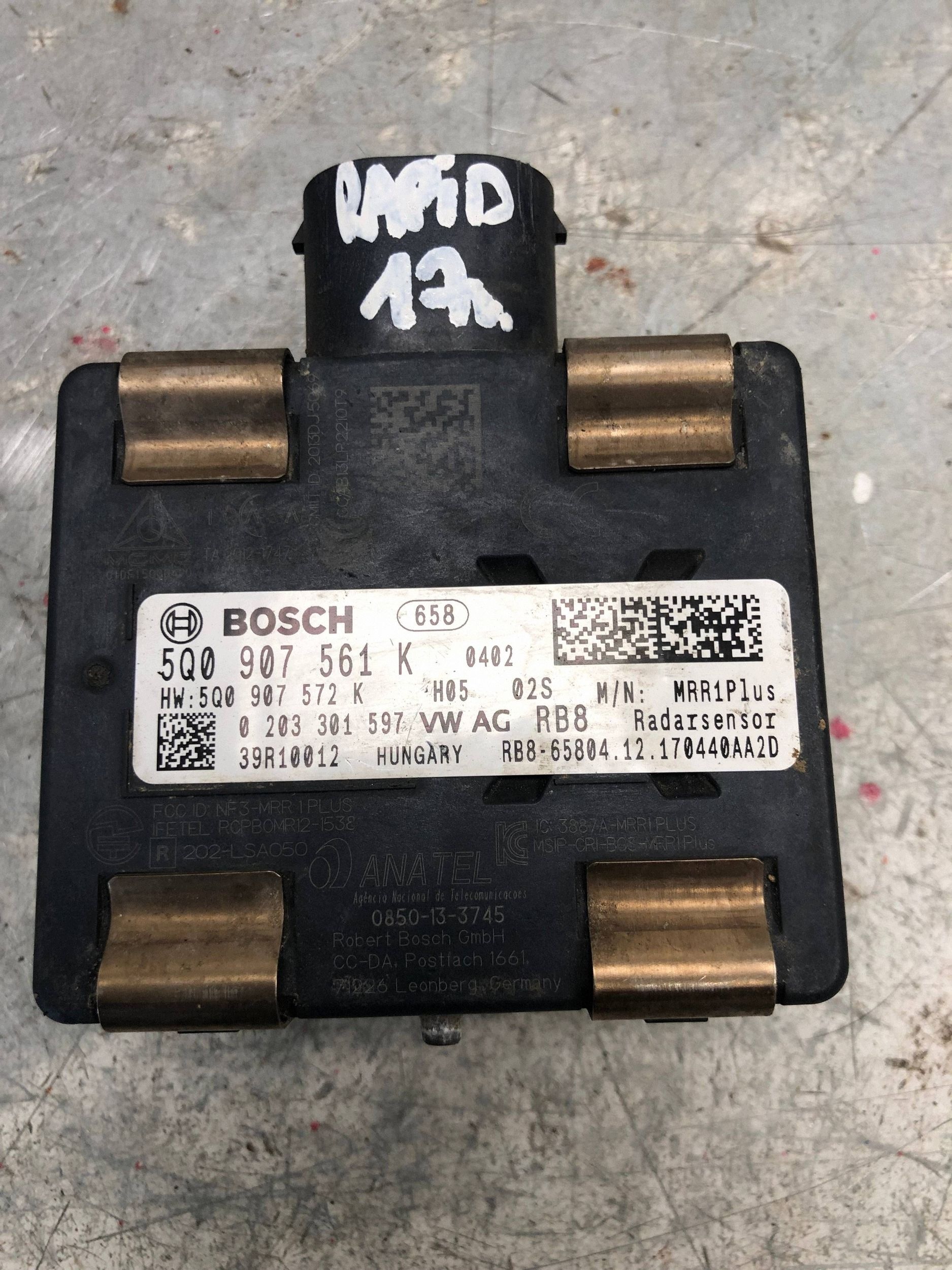 RADAR SENSOR DISTRONIC SKODA RAPID 5Q0907561K