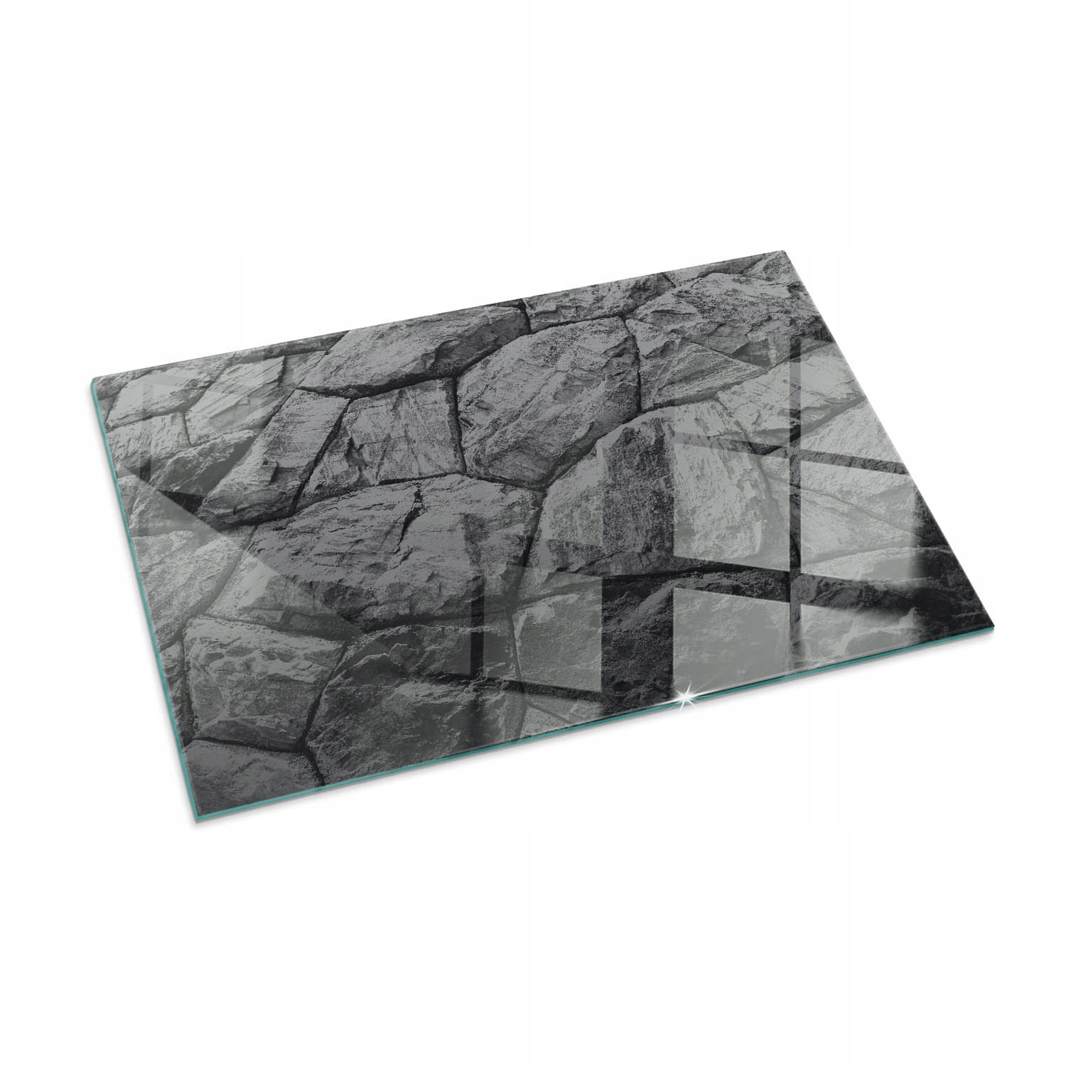 Tvrdené dekoratívne sklo pod kozu 100 x 70 cm Prírodný kamenný vzor