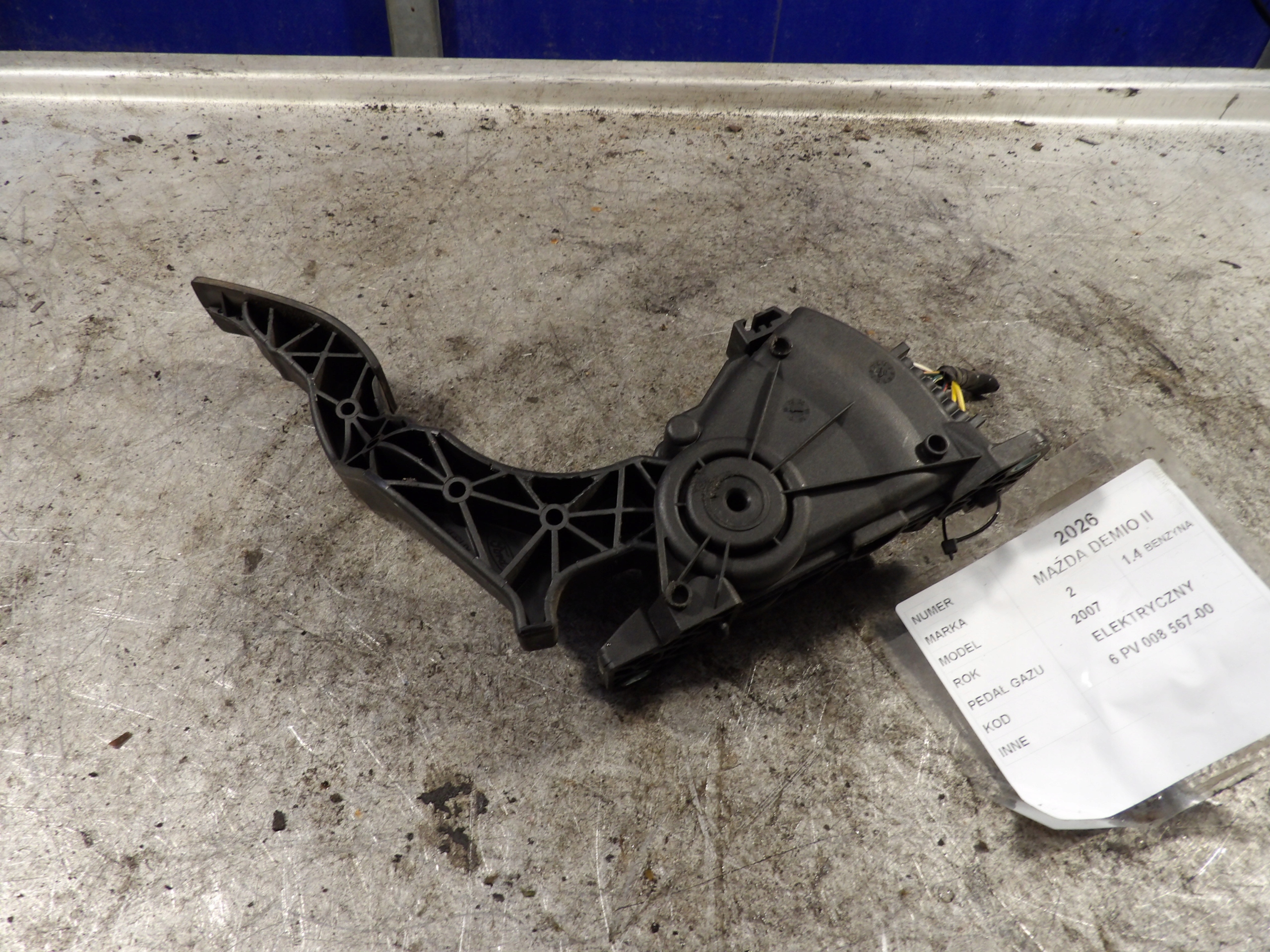 Mazda Demio II accelerator pedal 1,4B 2S61-9F836-AA 6PV008567-00