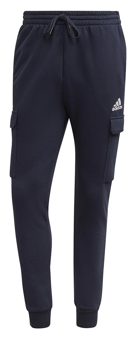 Kalhoty Adidas Essentials Fleece Regular Tapered Cargo tmavě modré vel. S