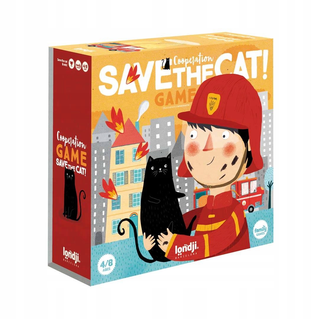Londji Gra Kooperacyjna Save The Cat Uratuj Kotka 4+