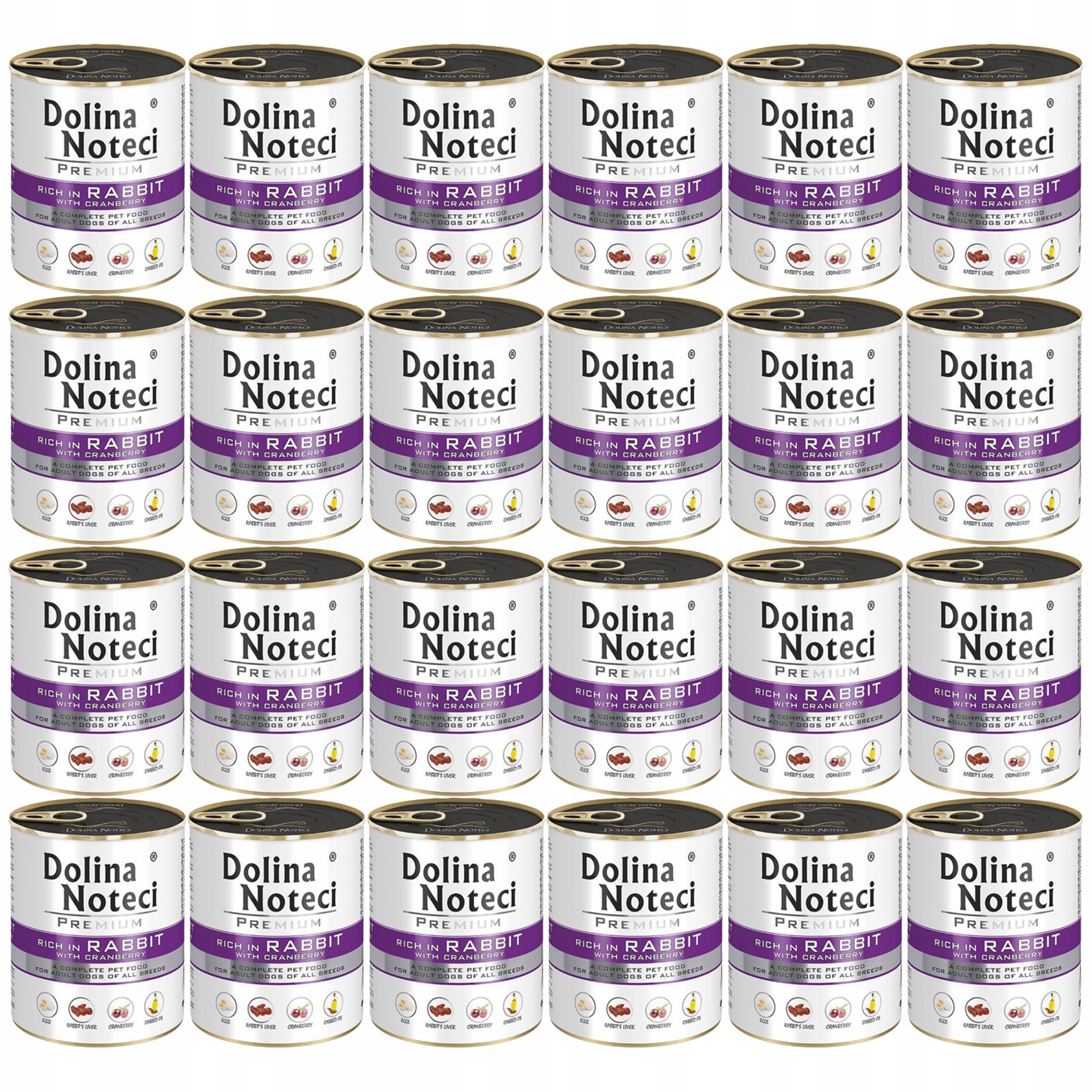 Levně Dolina Noteci Premium Krmivo pro psy Králík 24 x 800 g bez obilovin, zdravé