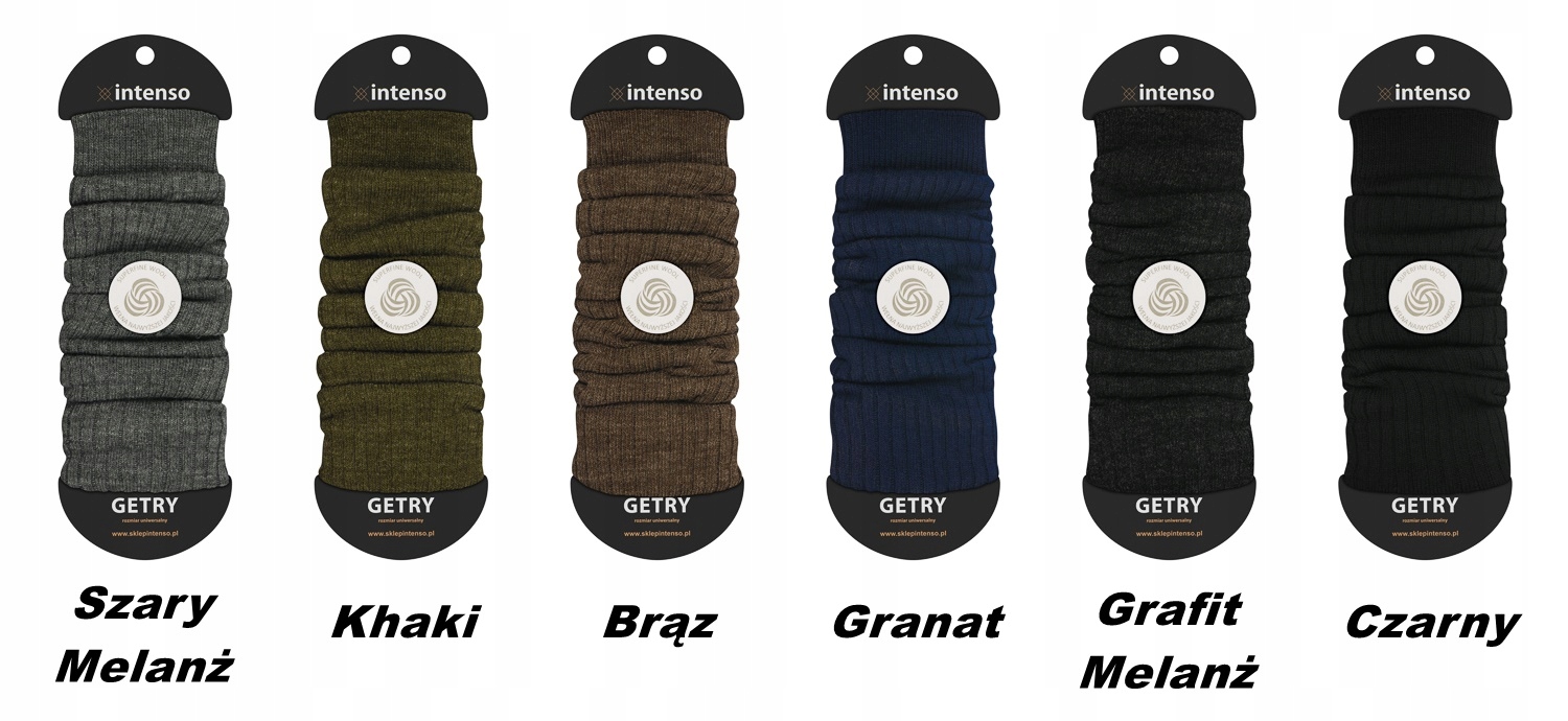 GETRY WEŁNIANE DAMSKIE INTENSO OCIEPLACZE UNI BEŻ Kolekcja Intenso Wool Legwarmers