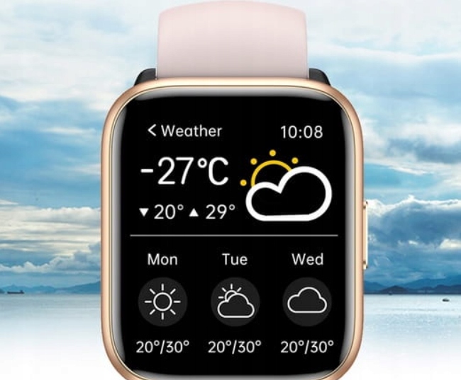 SMARTWATCH ZEGAREK DAMSKI POLSKIE MENU POWIADOMIENIA CIŚNIENIE PULS SPORT Model JGS 61-PINK