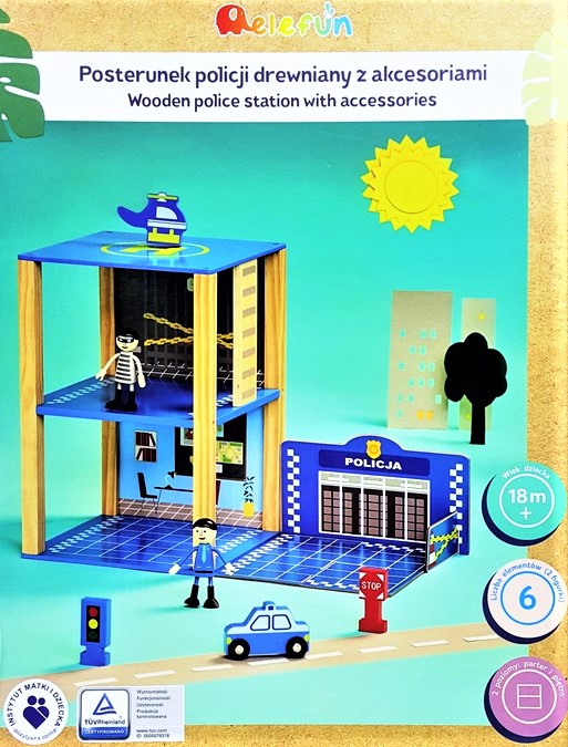 Drewniany Posterunek Policji + Akcesoria Elefun Kod producenta 241294