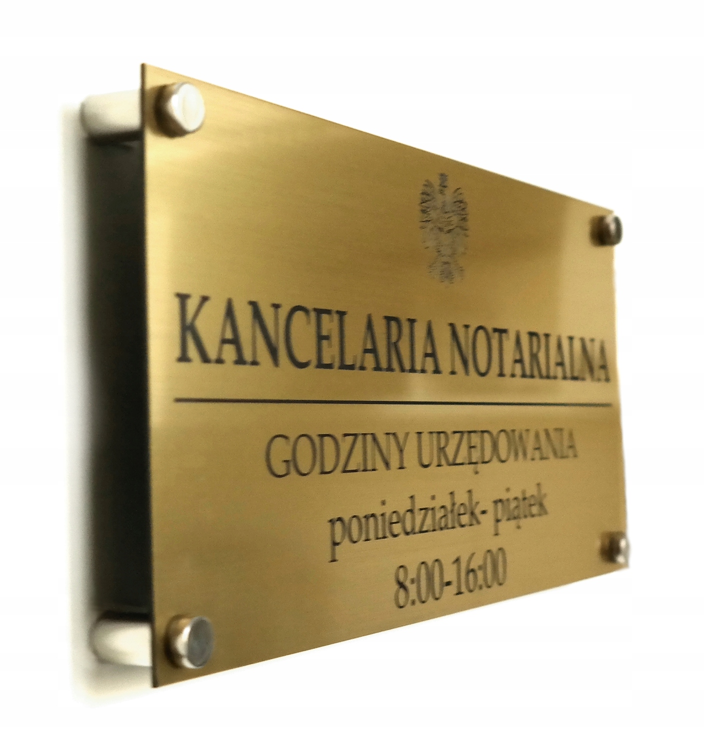 TABLICA SZYLD Kancelaria Notarialna DYSTANSE 60x30