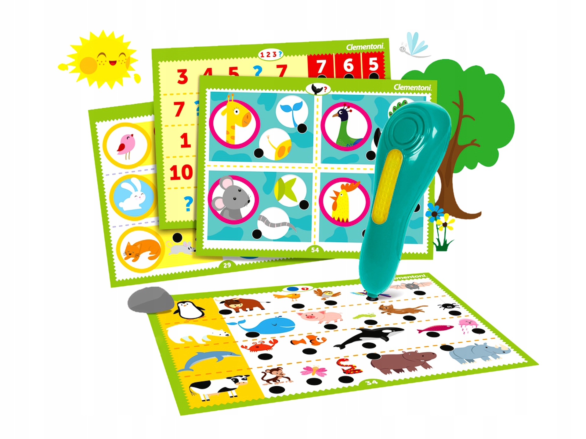 Clementoni MÓWIĄCE PIÓRO 500 Pytań ZWIERZĘTA 3+ Rodzaj łamigłówki