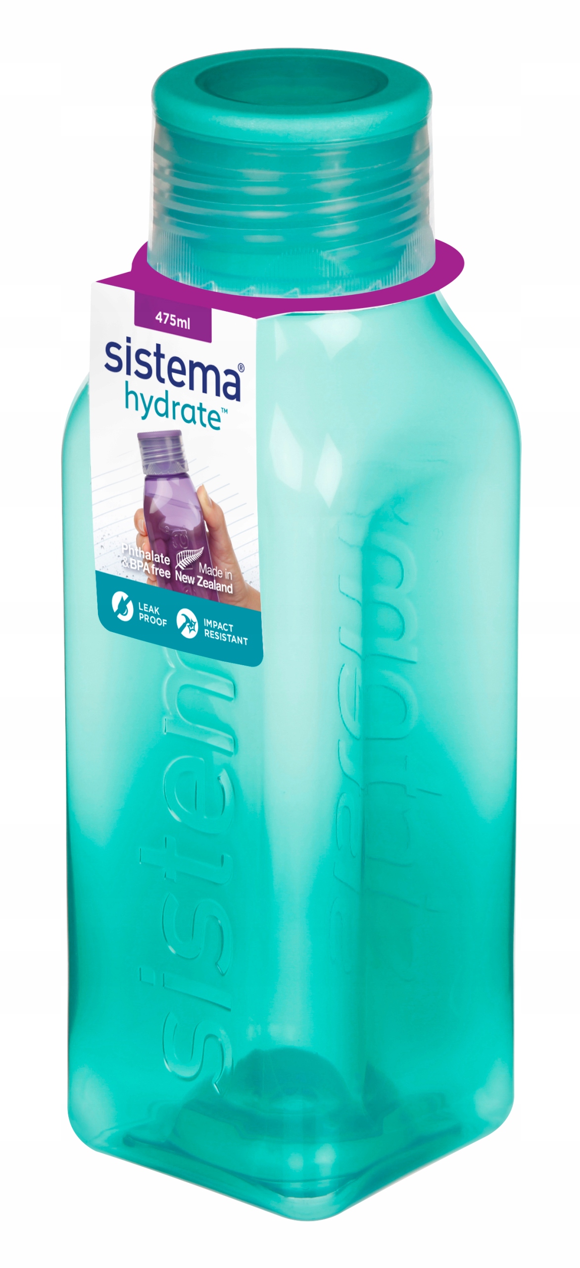 

Sistema Hydrate butelka kwadratowa 475ml Zielona