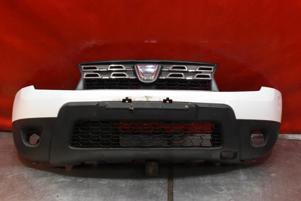 bumper front front BIALY DACIA DUSTER 1 and LIFT 13-17