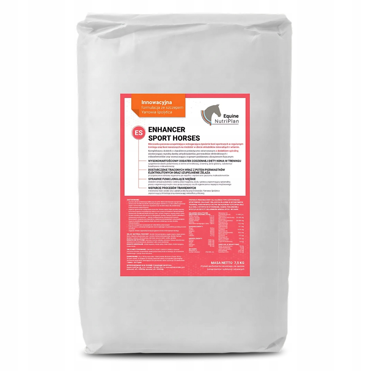 Dodatek do paszy dla konia ze Spiruliną Enhancer Sport Horses Formula 7,5kg