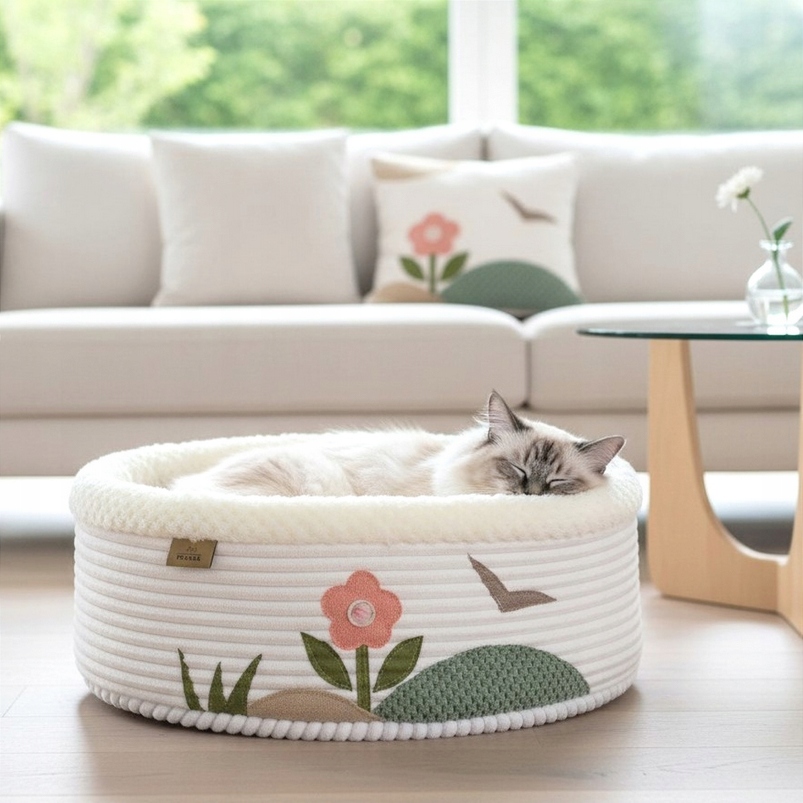 Pelíšek pro kočky psa Hnízdečko Garden 45 cm Polská Výroba Pražská