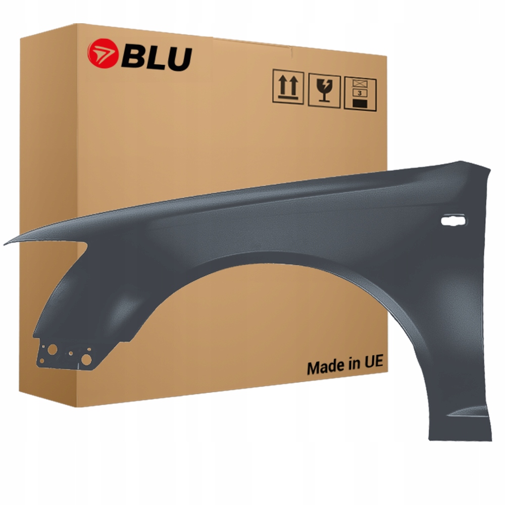 Blu Blatník Audi A6 C6 LX7Z levý stříbrný 04-08 přední DelfinGrau