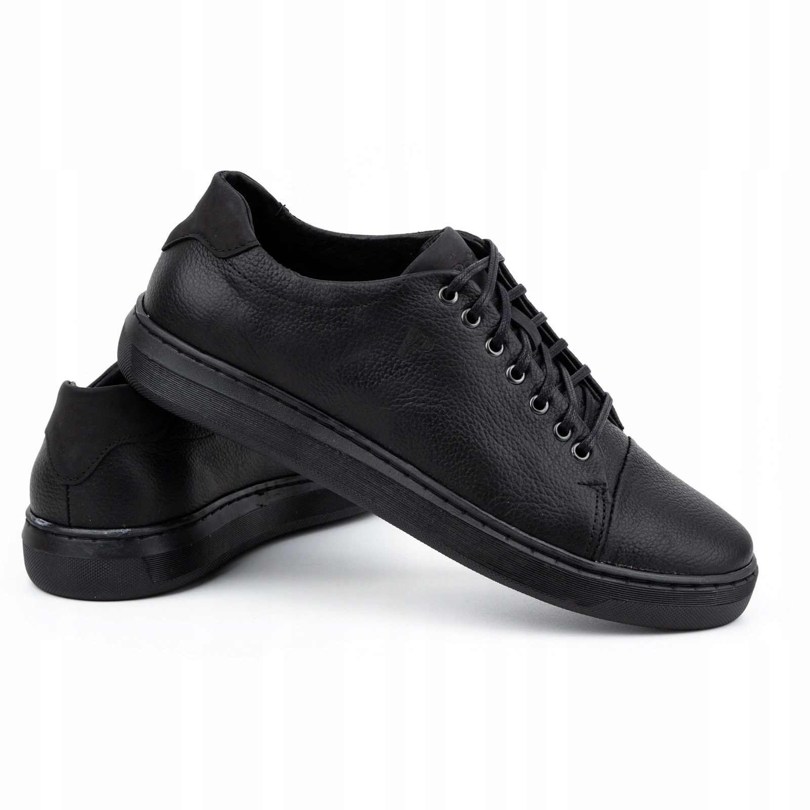 BUTY MĘSKIE CASUAL SKÓRA POLSKIE 2109 CZARNY 41 Rozmiar 41