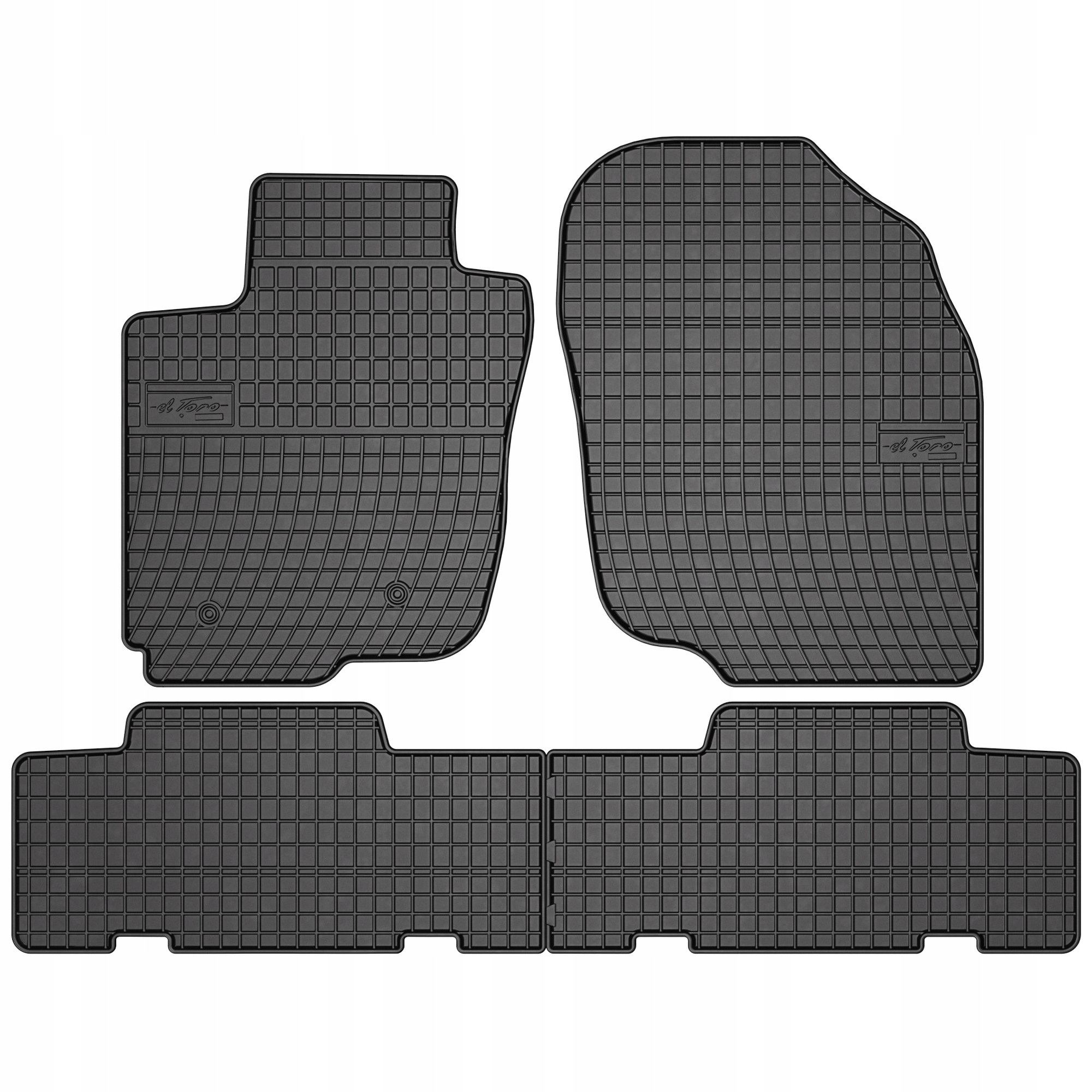 Gumové koberce černé Toyota Rav 4 III 2005-2012